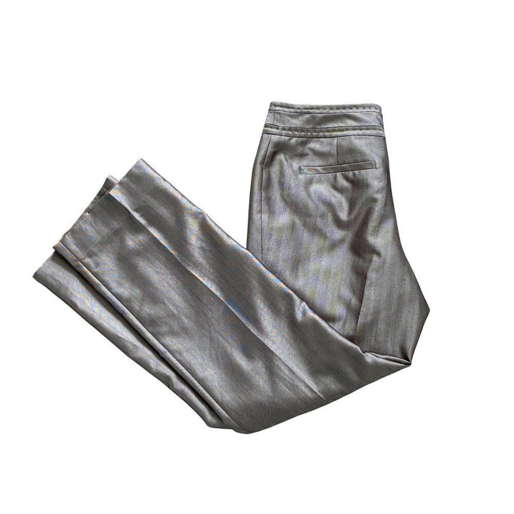 EUC Silver herringbone professional slacks, trousers, pants Size 38